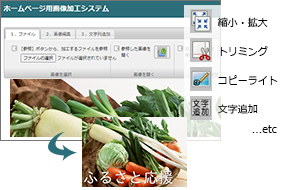 画像編集機能画面